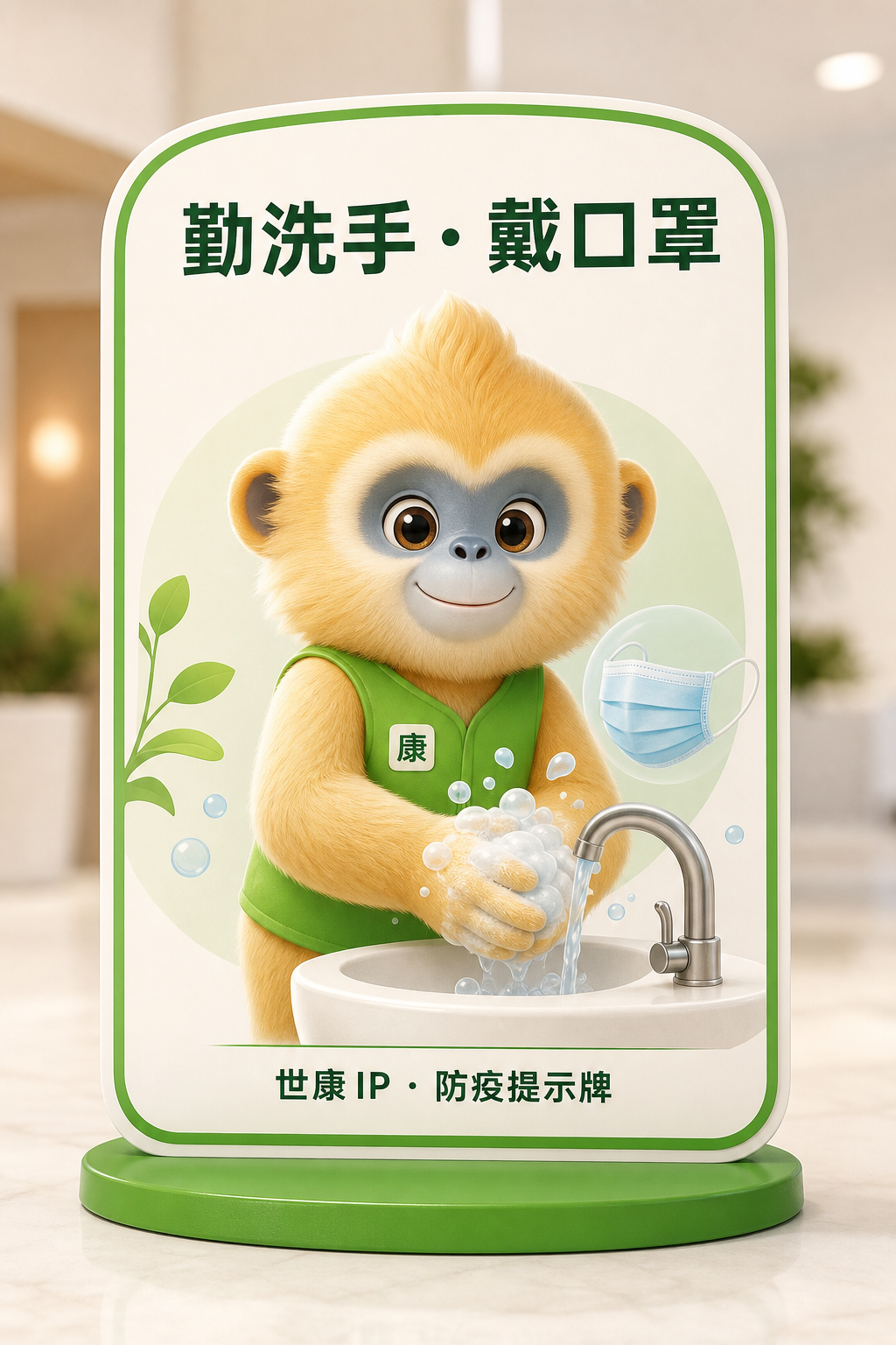 防疫提示牌